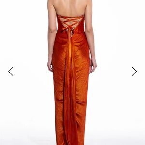 Radiant Backless Orange Dress